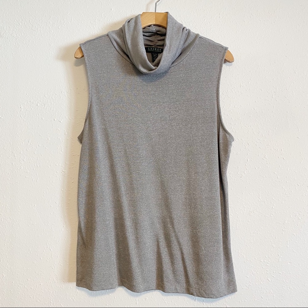 Lauren Ralph Lauren sleeveless cowl neck blouse